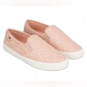 Tory Burch Pastel Pink Jesse Slip On Sneakers